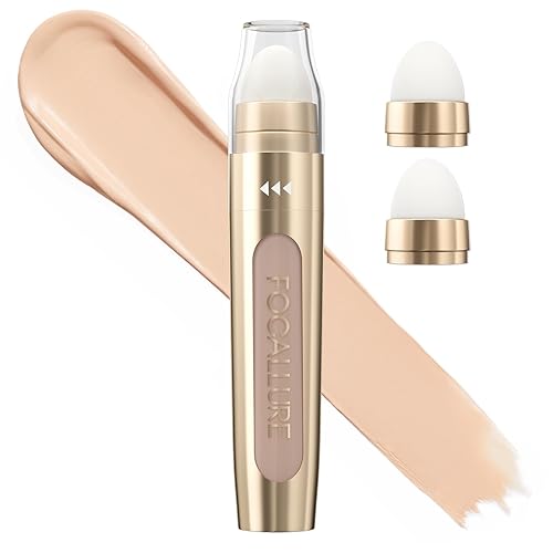 FOCALLURE FIX CORRECTOR - Corrector en barra correctora, maquillaje corrector de cobertura completa, corrector de color para ojeras, incluye
