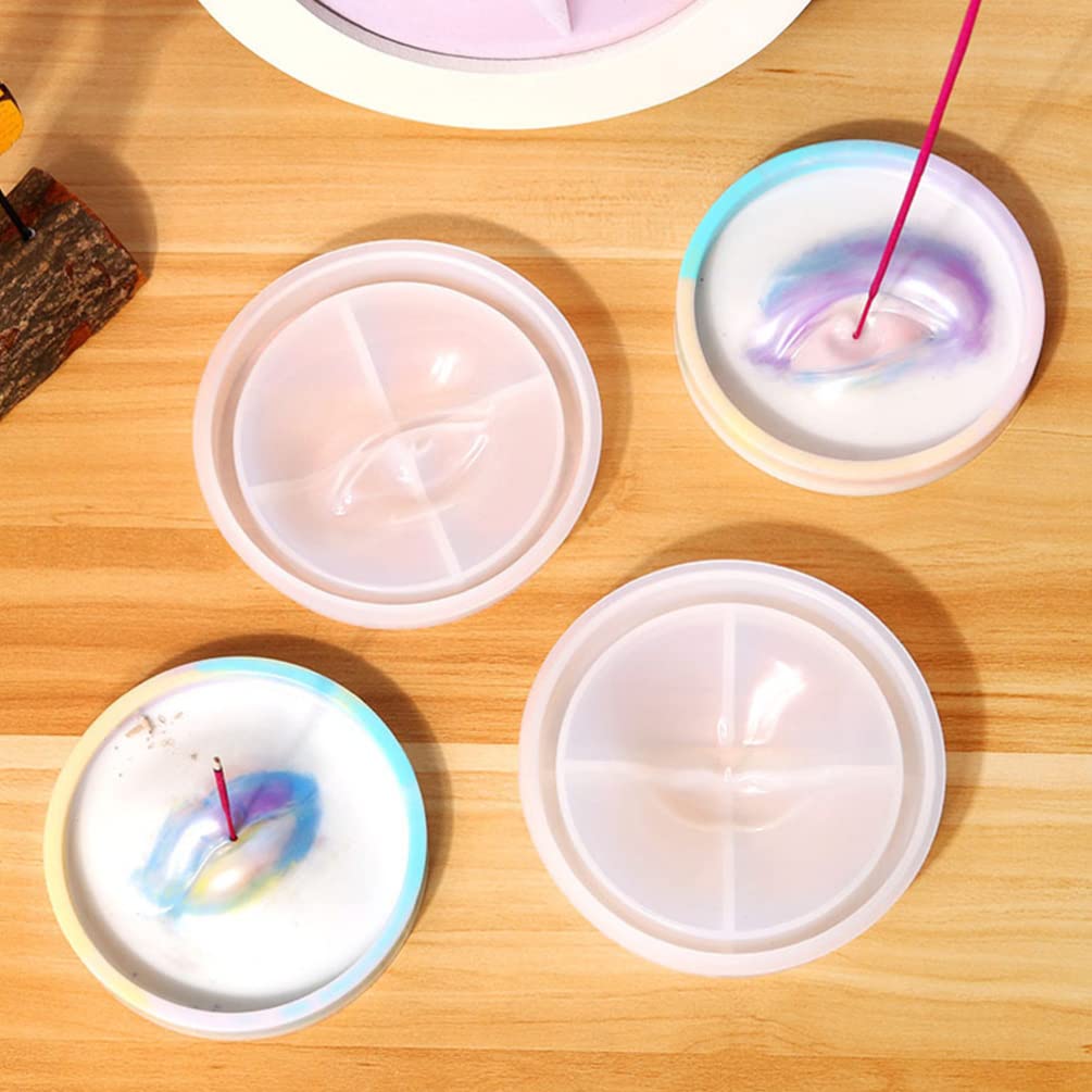 Sewroro 2-Piece Silicone Incense Holder Molds - DIY Resin Casting Molds For Crafting