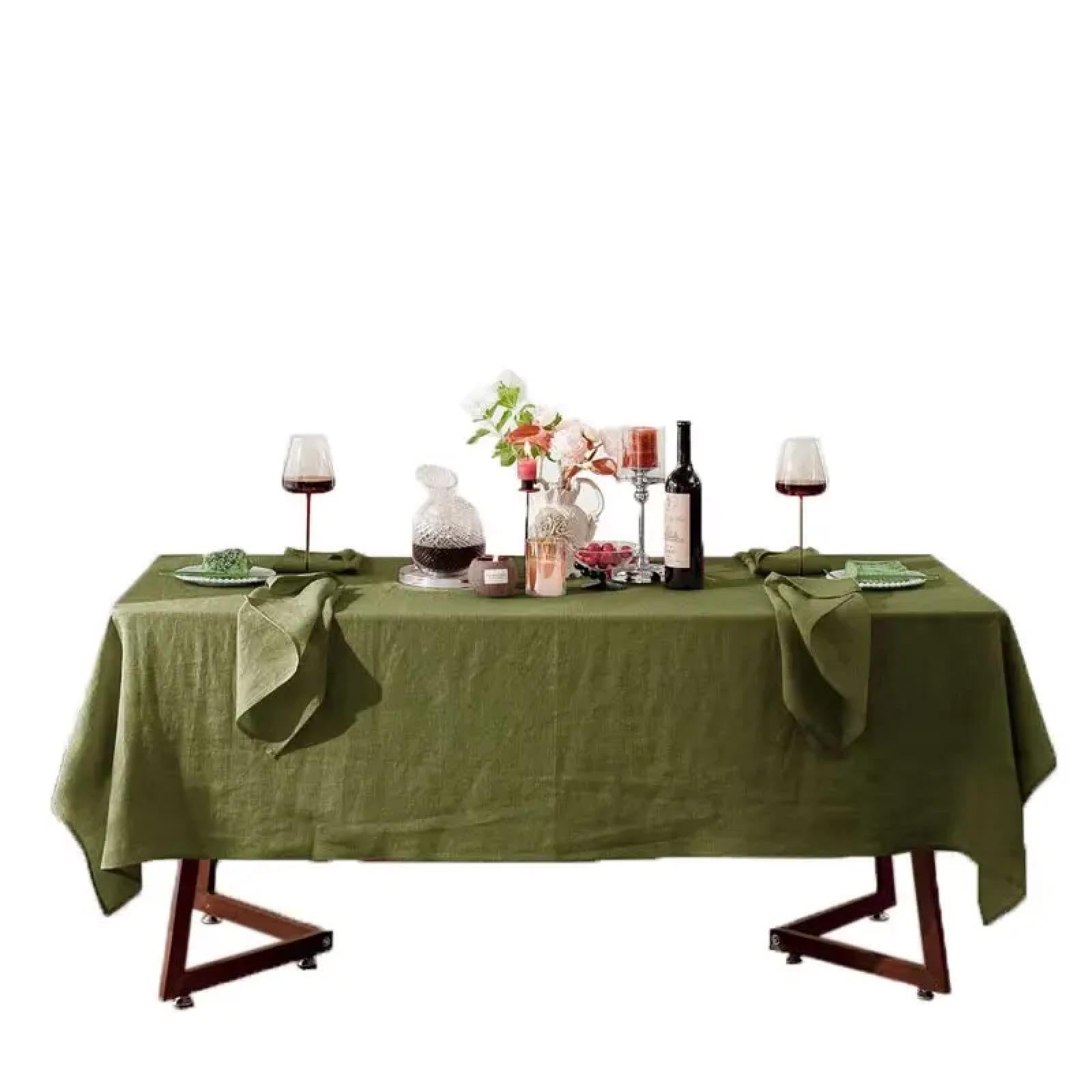 Nappe de pique-nique verte 140x140 cm idéale pour les repas de vacances