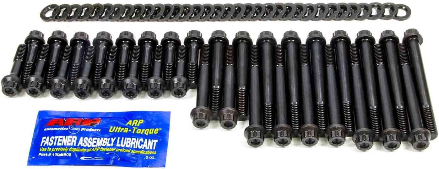 ARP 234-3703 Pro Series Black Oxide 12-Point Cylinder Head Bolt Kit for Small Block Chevy