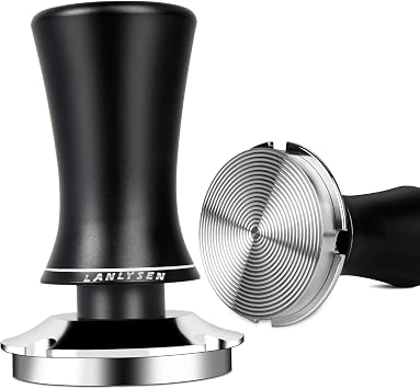 58.5mm Coffee Tamper Coffee Tamper for Espresso Machine Spring-loaded Tamper built-in sound feedback Loaded Calibrated Barista Tamper tainless Steel Base Tamper for Espresso Machine Depth-adjustable