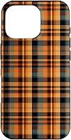 Vista 20 de Plaid Orange Brown Fall Harvest Muted Colors Print Pattern Case for iPhone 16
