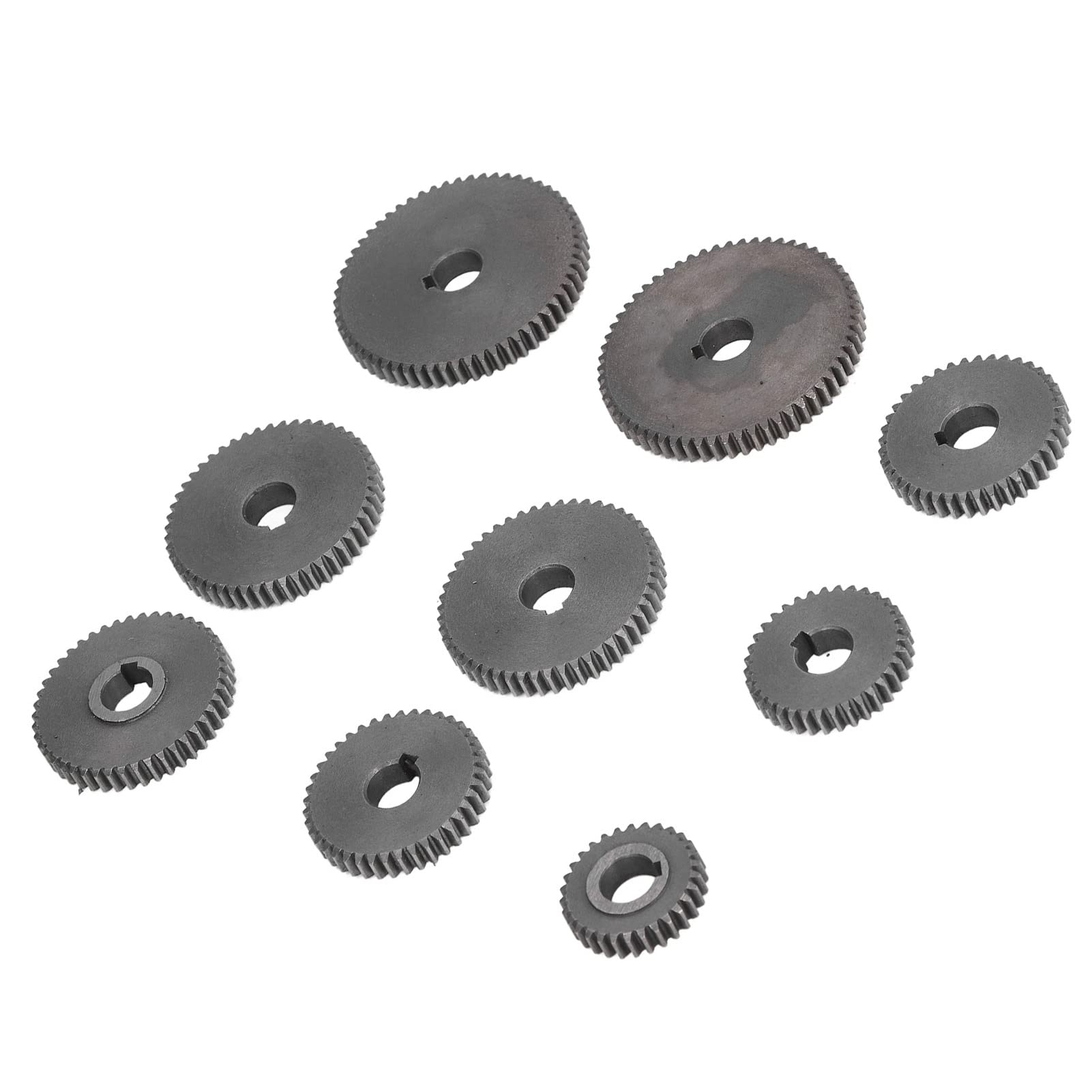Alomejor Mini Tokarki Zębate 9-częściowy Zestaw Metalowych kół Zębatych o Szerokiej Kompatybilności z Maszynami do Cięcia Materiał Odporny na rdzę