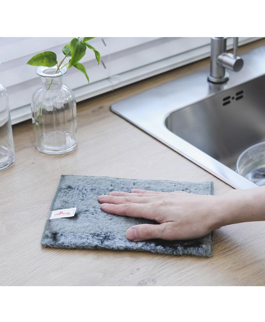 5 panni in viscosa ecologica per la pulizia della cucina, dimensioni medie, panni per lavaggio (5, medio)