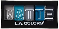 Vista 2 de L.A. COLORS Paleta de sombra de ojos mate de 5 colores, Azul Denim CEM474