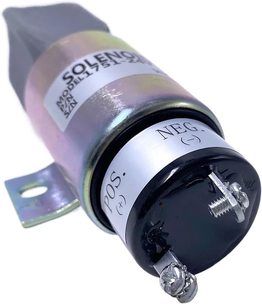 1751 Stop Solenoid Valve Electronic Flame out Fuel Cut Off Shutdown Switch Generator Accessories Parts DC12V 24V(2 Wires,12V)