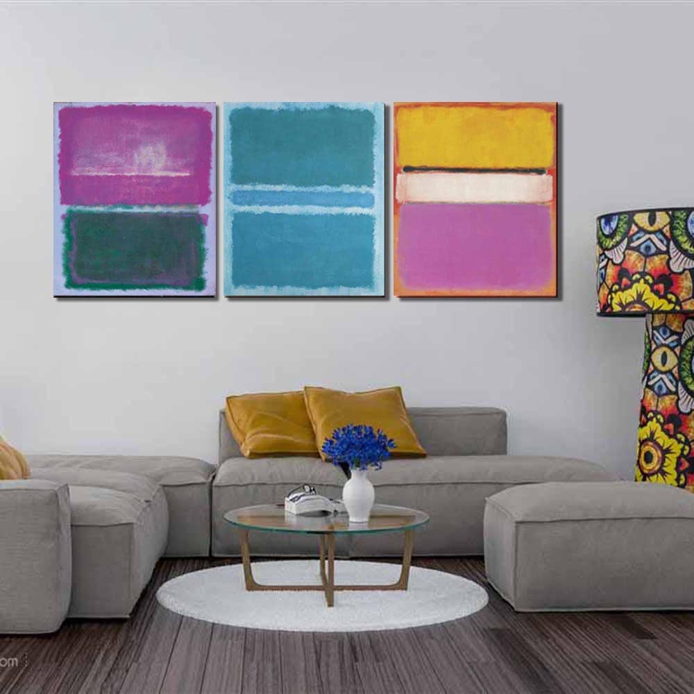 Amazon.co.jp: マーク・ロスコマルチカラーセット3アートフレーム