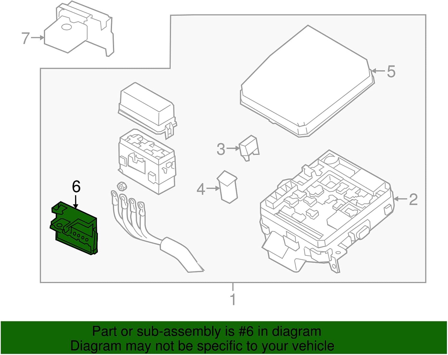 Genuine Mitsubishi OEM Battery Mounted Fusible Link Multi Amp 8571A067 Outlander & PHEV 2017 2018 Eclipse Cross 2018