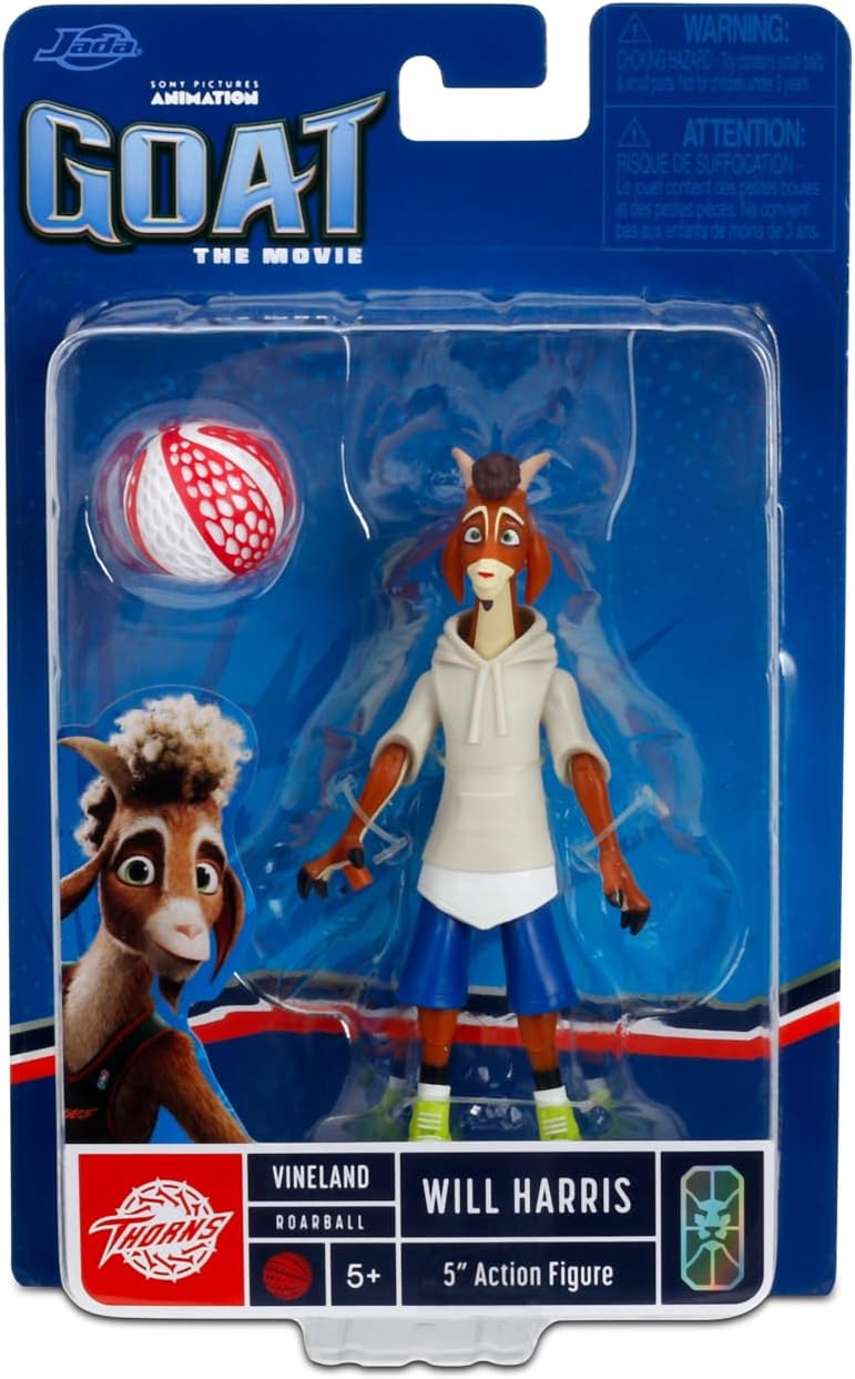 Condition photo showing New/Like New for jada goat will harris (casual version) action figure – 5” scale collectible with roarball accessory 4.5” figure toys