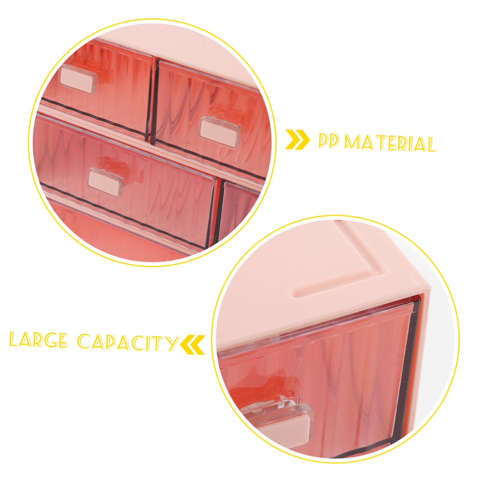 HOMSFOU Boîte De Rangement Tiroir Empilable Pour Table Organisateur De Maquillage Et Papeterie Pratique Et Stable