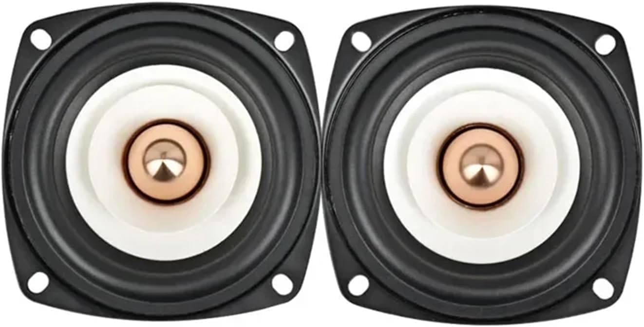 1Pcs 3 Inch Audio Portable Speakers 4 Ohm 8 Ohm 15W Full Range HiFi(Square,4 Ohm 15W)