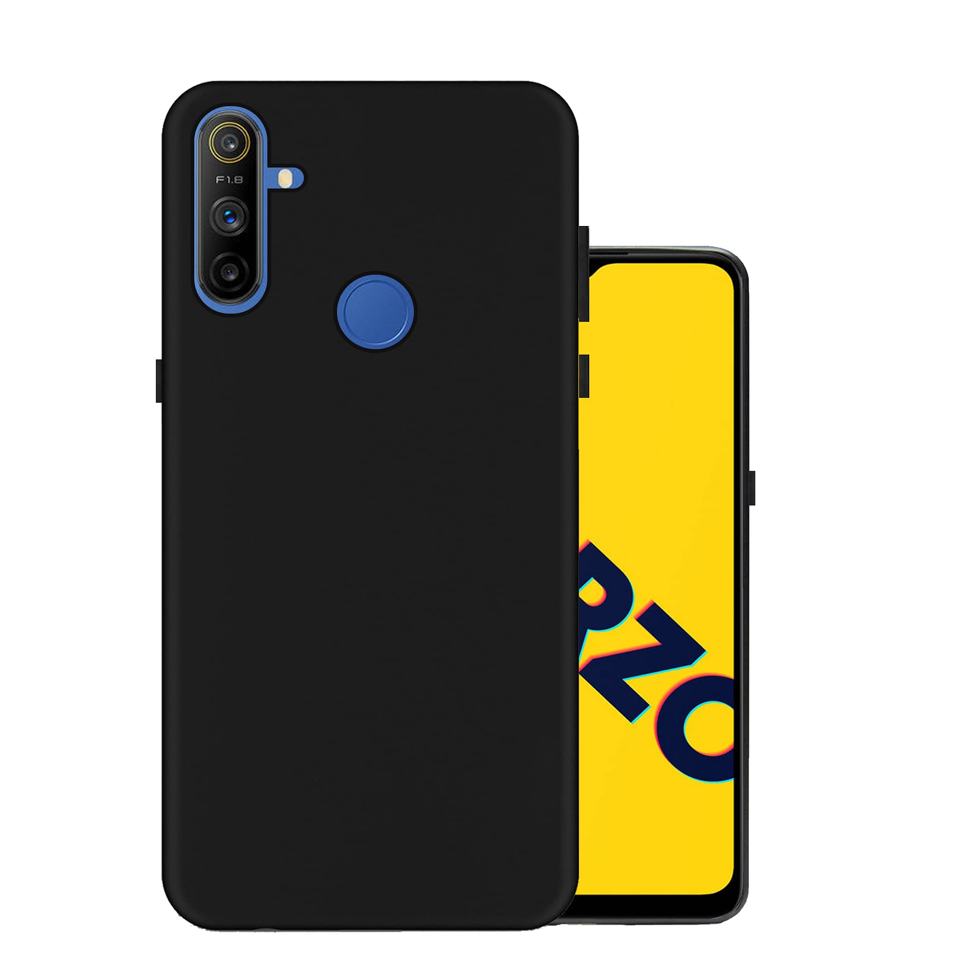 HELLO ZONE Exclusive Matte Finish Soft Back Case Cover for Realme Narzo 10A - Black (B08DTY78P1) Amazon Price History, Amazon Price Tracker