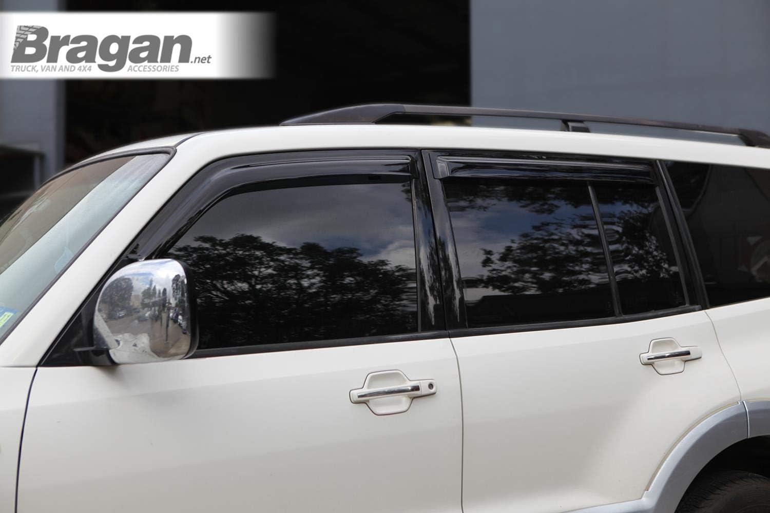 Bragan Window Deflector - Adhesive Compatible With Mitsubishi Pajero Shogun 2007+ Accessories BRAH4738