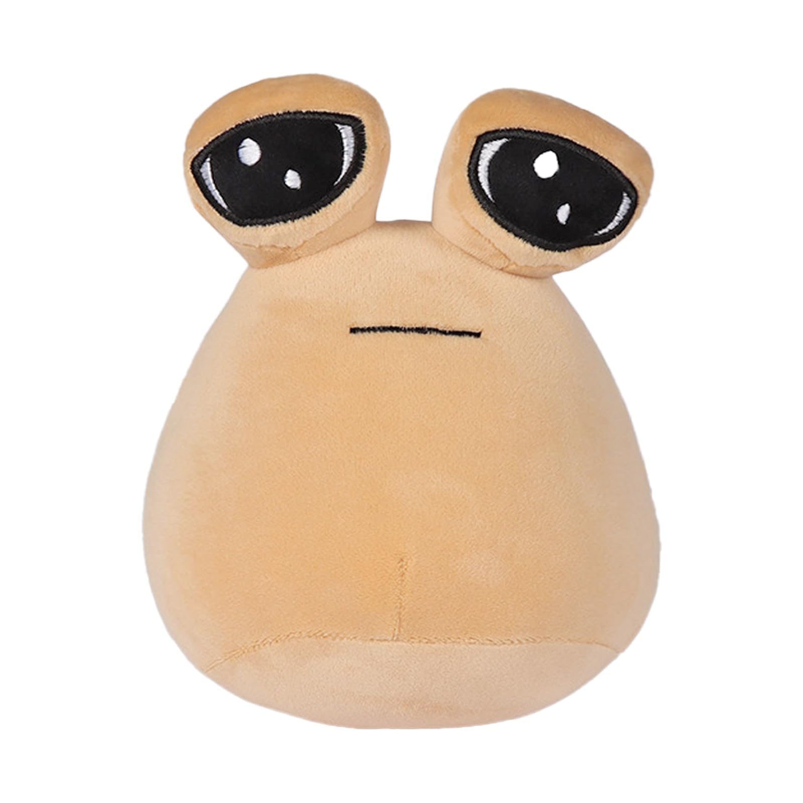 Pou Plush Alien Soft Cushion – Kawaii 22 cm Padded Toy, Birthday Gift for Children with Big Eyes, Alien Plush Cushions