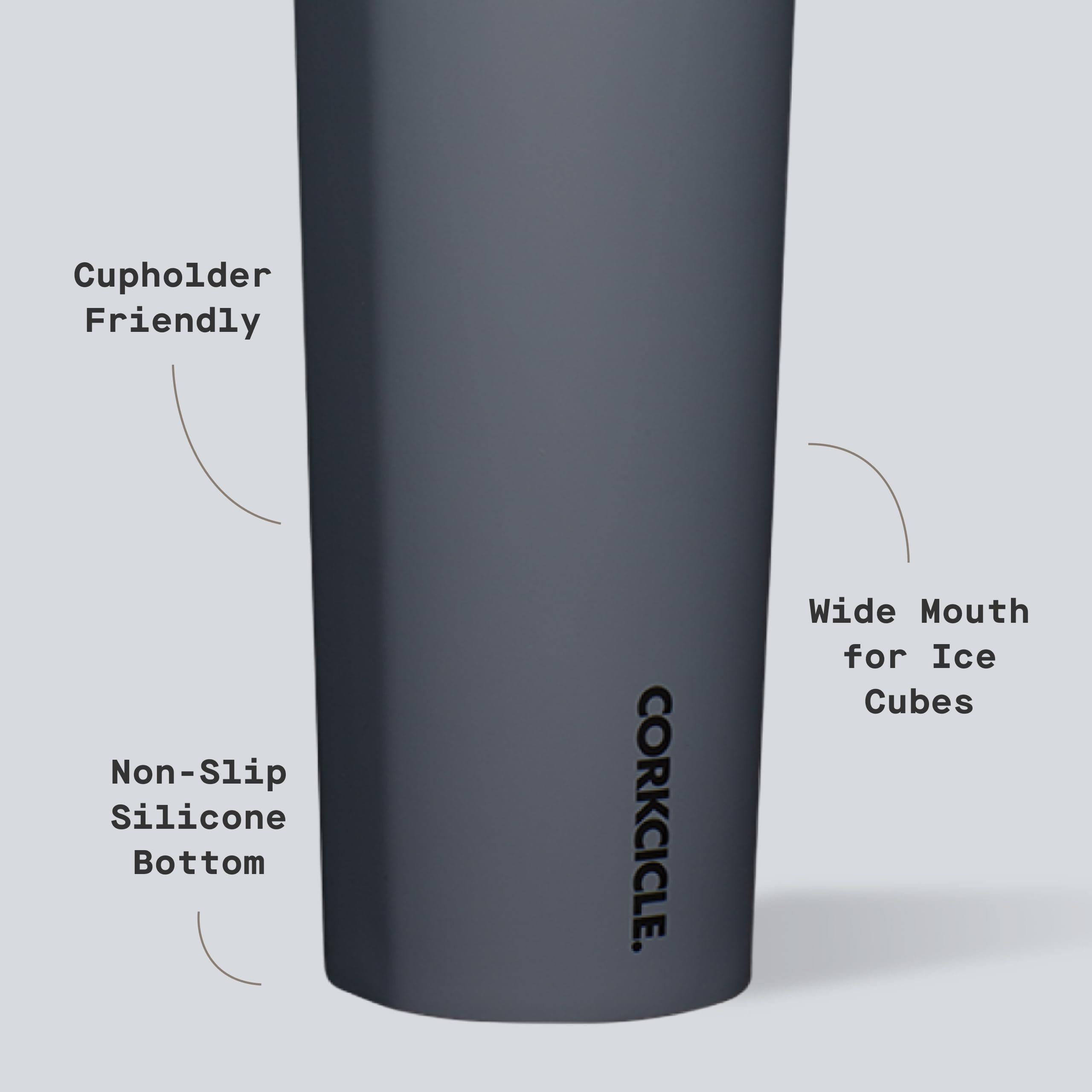 Corkcicle Sport Canteen – hält Getränke 25 Stunden kalt – Edelstahl-Wasserflasche – dreifach isoliert – auslaufsicher – Sommer-Trinkgeschirr – hält Getränke eiskalt – 590 ml – Hammerhead