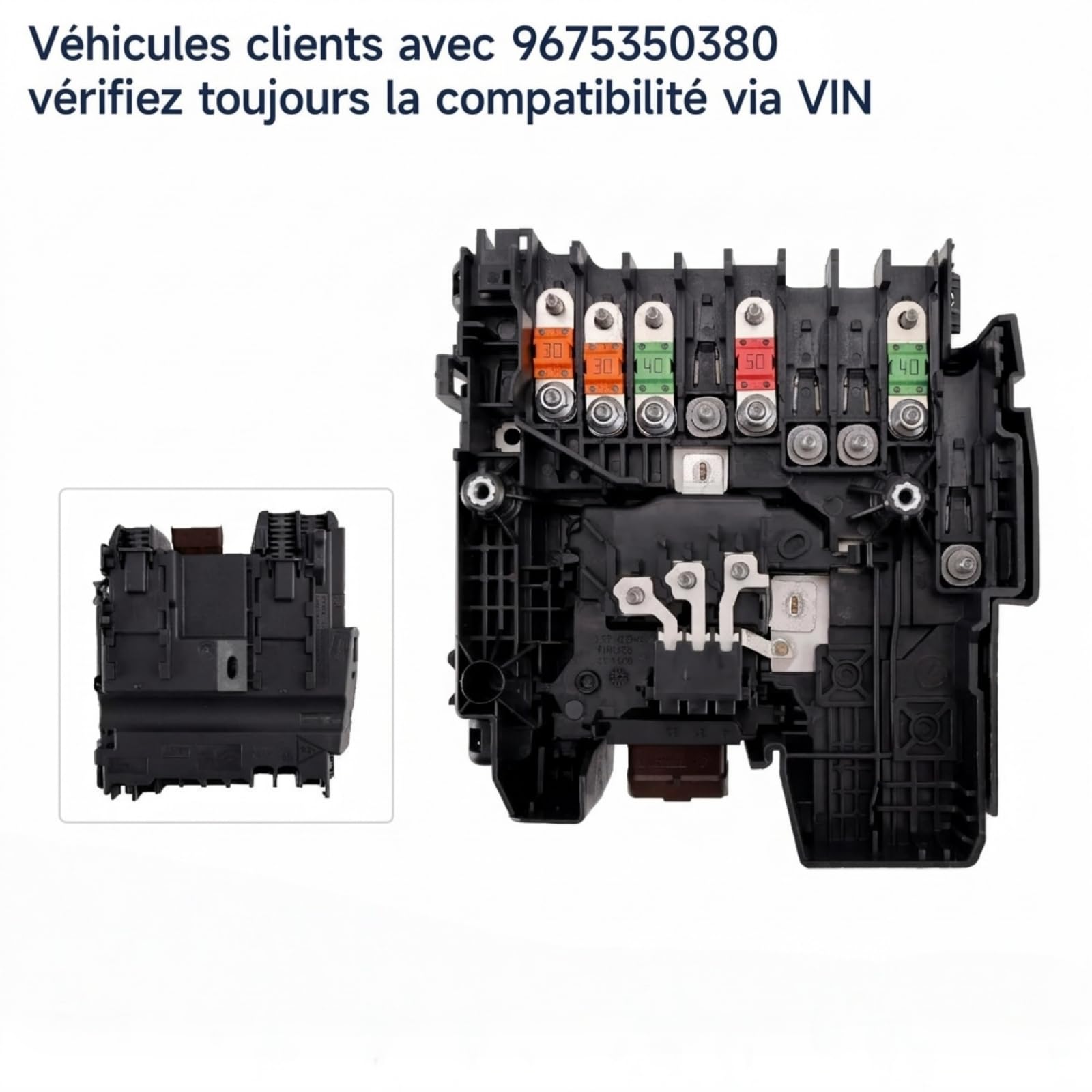 Module de Gestion de Batterie 9675350380 9675350280, Boîtier de Fusibles BPGA de Rechange Adaptable sur Peugeot 3008 5008 et Citroën C4 Picasso, Unité de Protection Électrique