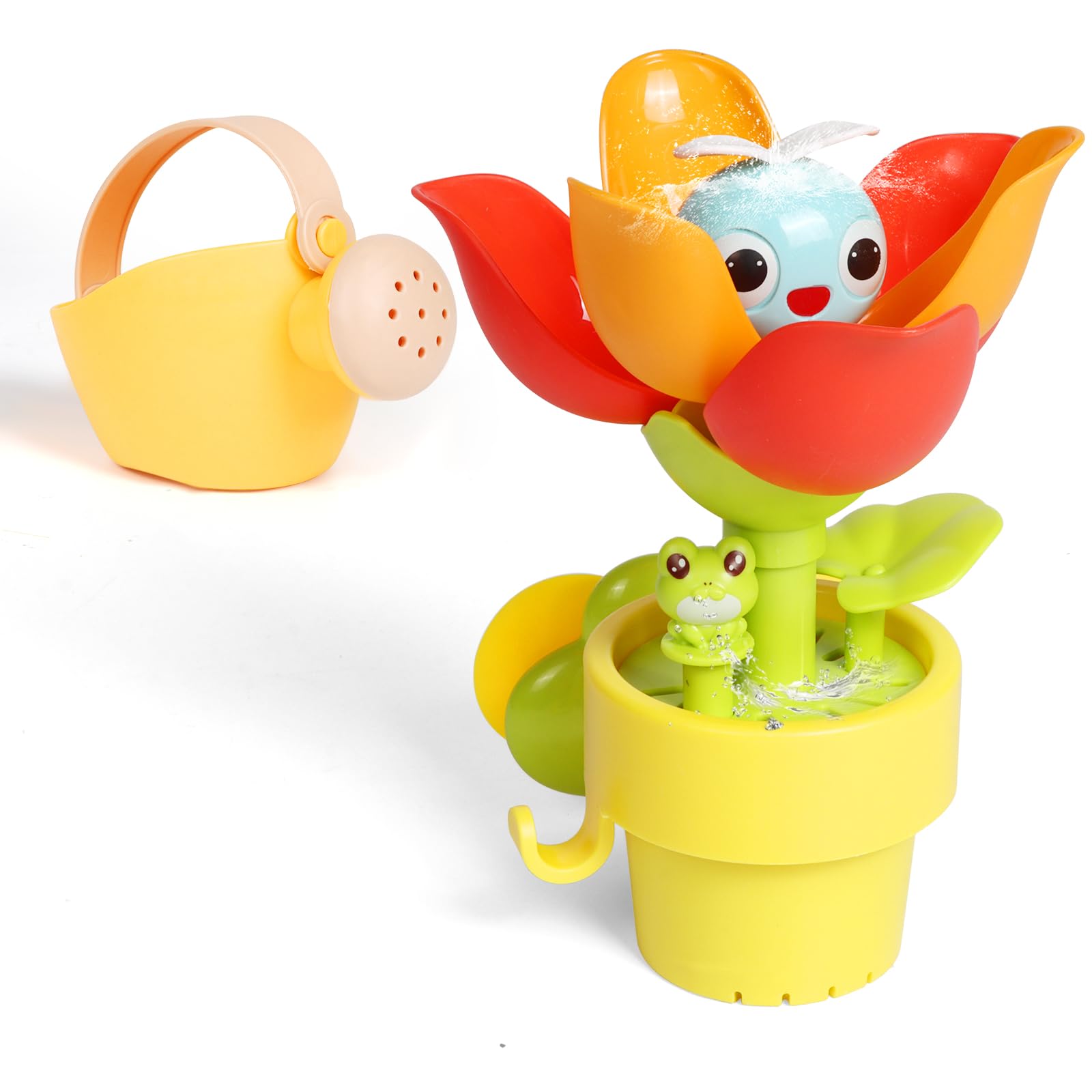 Bath Toy Flower - Water Toy with Opening Flowers & Suction Cup | Toy for Bathtub from 1 2 3 4 Years