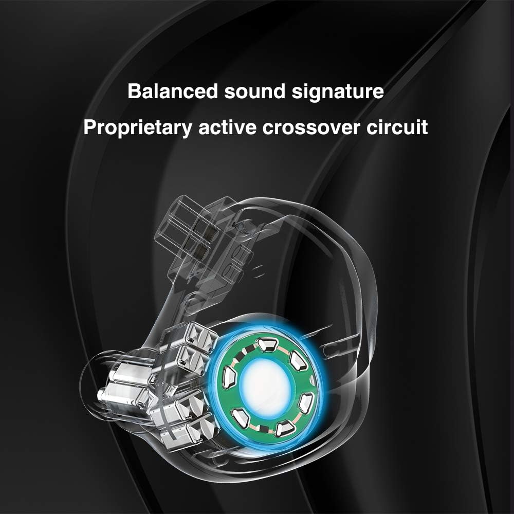 80% оƒƒ Dіѕсоunt TRN VX in Ear Earphone, 1DD+6BA Hybrid Driver 10mm Dual-Magnet DD HiFi in-Ear Earphones,Hybrid Driver HiFi in Ear Monitor with Magnesium Alloy Housing 0.75mm 2 Pin Cable (with Mic, VX Black)