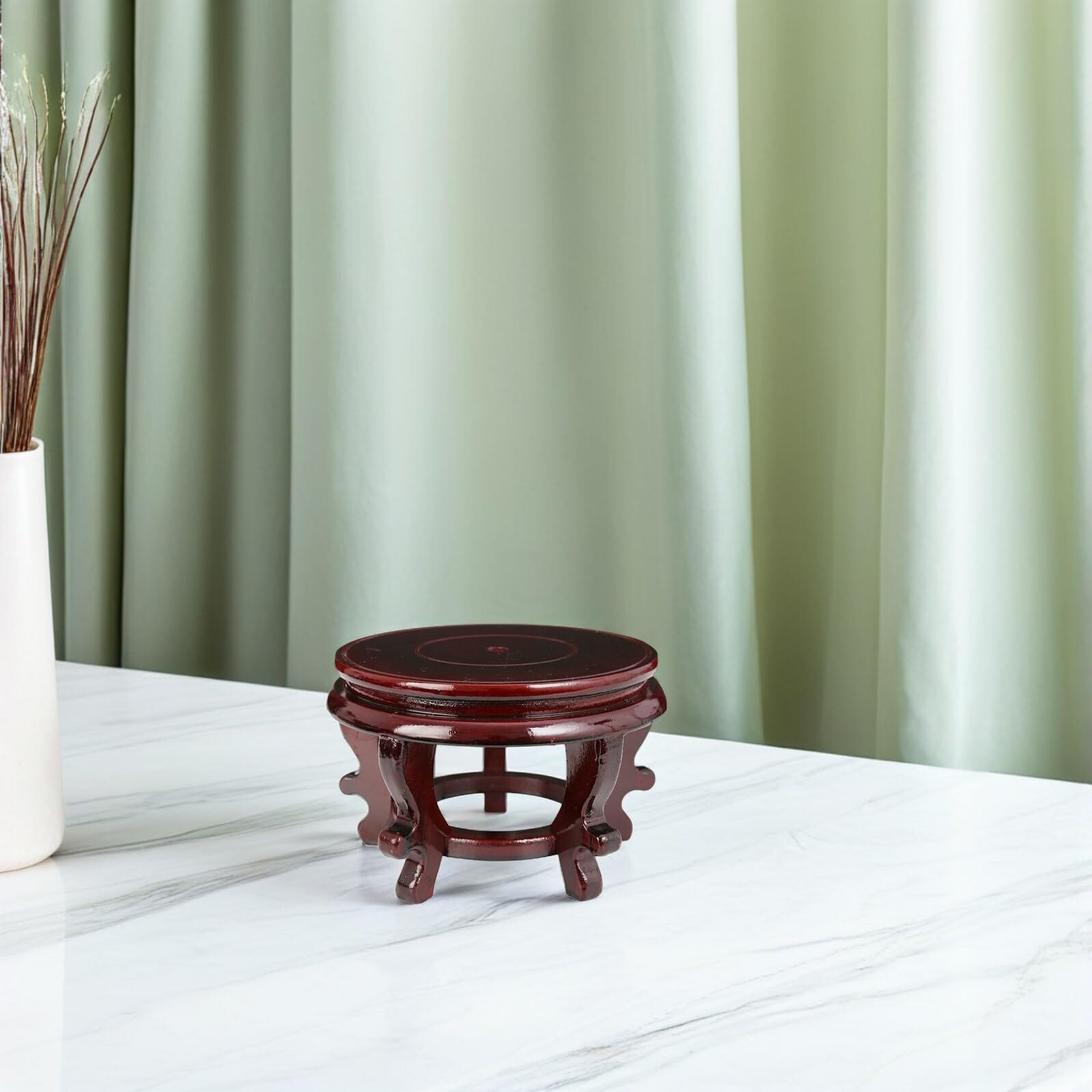 SHINEOFI Soporte Redondo y Protección de Superficies de Madera Base Resistente Capacidad de Carga 35kg para de Interior y Exterior para Macetas
