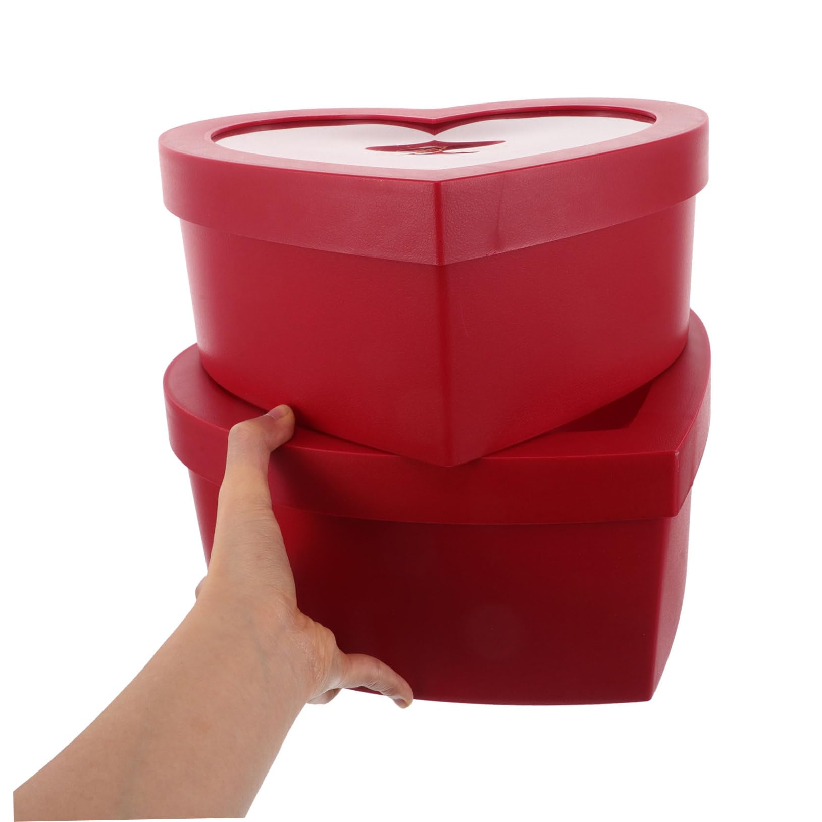BESTYASH 2stücke Herzförmige Geschenkboxen Rot Präsentboxen Für Blumen Parfüm Und Make-up Für Valentinstag Muttertag Und Hochzeiten Mit Kreativen Kombinationsmöglichkeiten