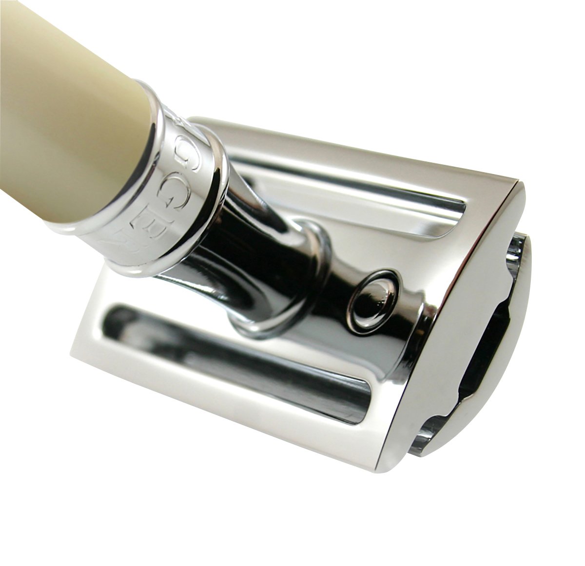 Edwin Jagger Amazon-Maniglia zigrinata Kelvin cromata Double Edge Razor di sicurezza