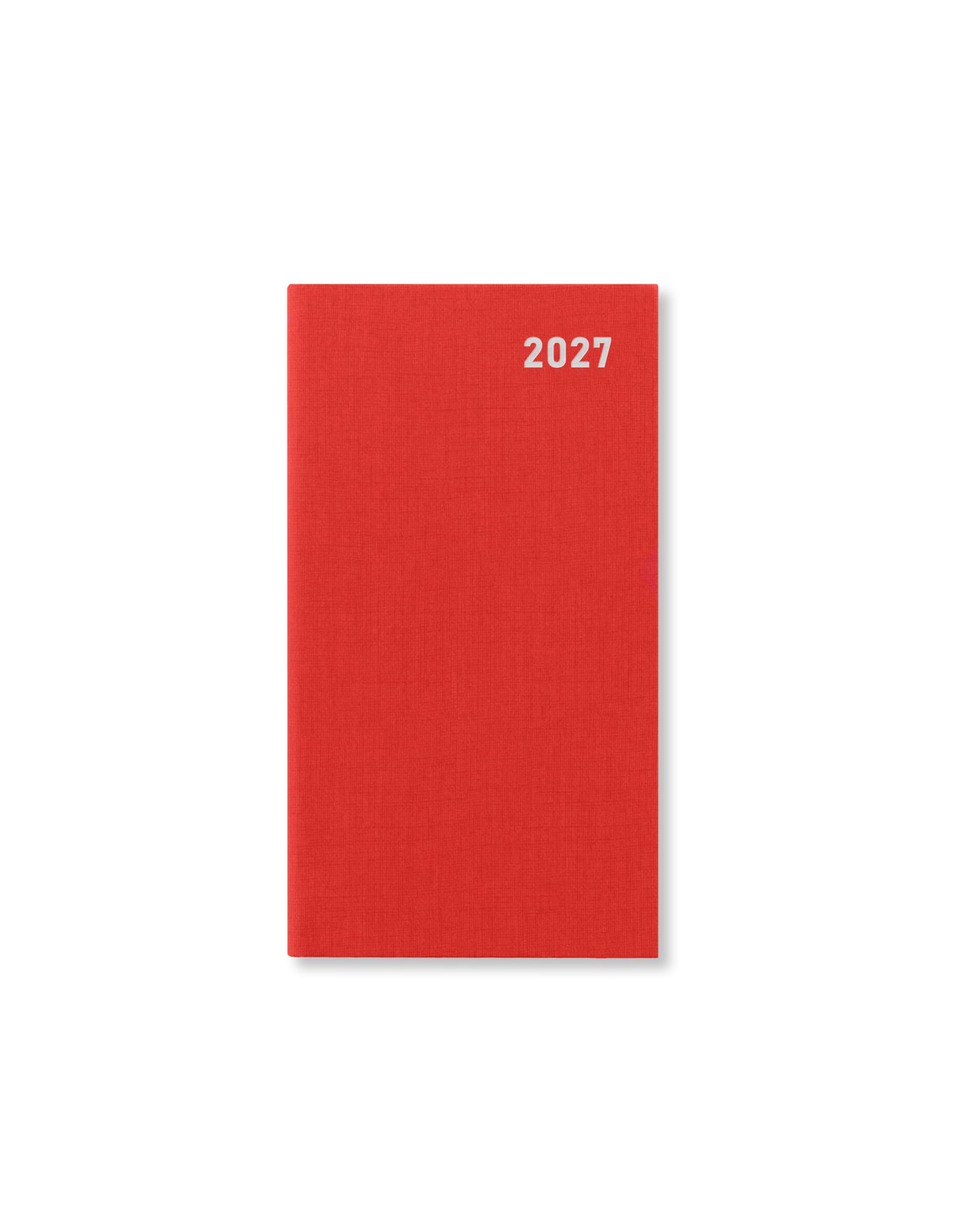 Letts of London Principal Slim two weeks to view 2027 diary - Red 27-TP7SRD