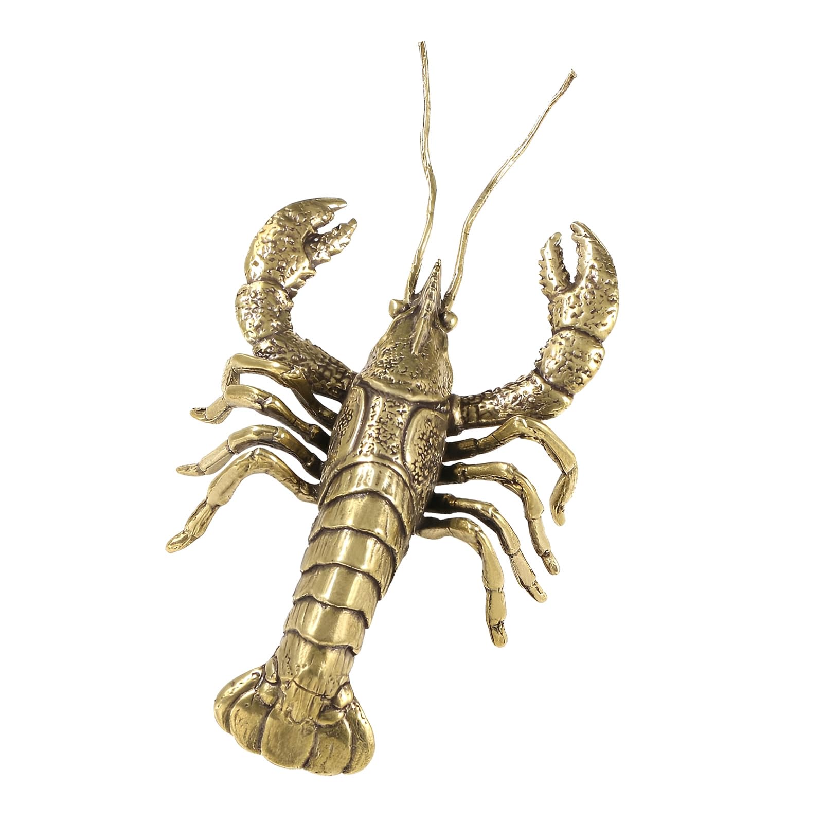 Figurina aragoste in ottone per libreria, tavolo, decorazioni