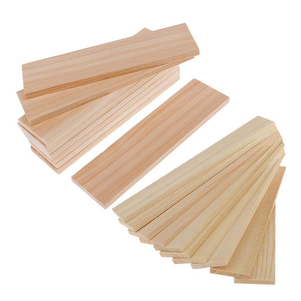 Paneles de madera natural seleccionada de 15-20 cm para maquetas detalladas