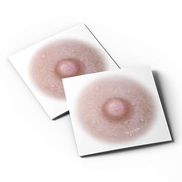 Breast Cancer Temporary Tattoos for Women - 10 Pairs, Areola Temporary Tattoo, Post Mastectomy Temporary Tattoo, Post Surgery Nipple Solution, Fitzpatrick Scale Color #1 1 inch Small Size