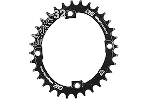 ONEUP ABSOLUTE BLACK OVAL CHAINRING 104BCD 30T