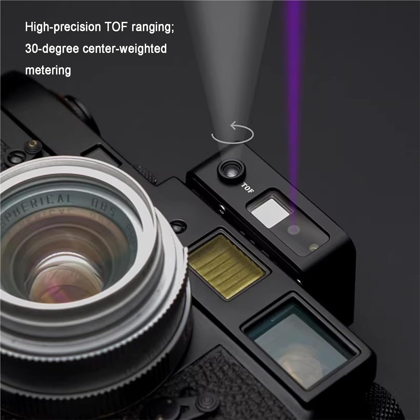 Amazon | カメラの露出計 | フィルムカメラ用2-in-1測光&距離計、OLED