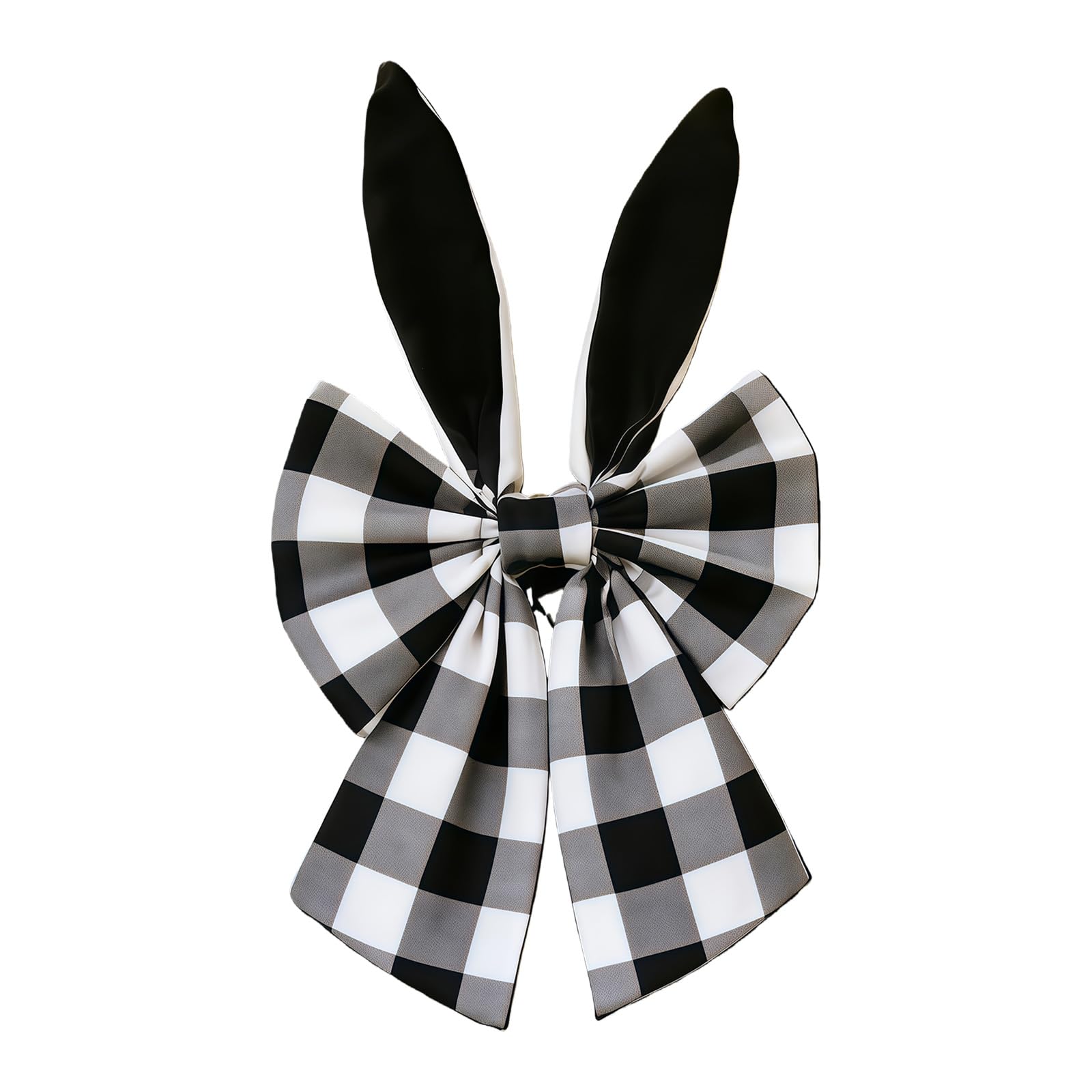 Wreath Artificial Flower Wreath Holiday Decoration with Easter Eggs and Bowknot for Door Festival Celebration Easter Conies Hearing Bend Decoration
