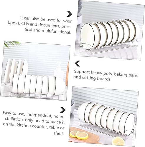 Miniatura 4 de Escurridor de platos de acero inoxidable para colocar sobre el fregadero, práctico soporte para escurridor de platos para una organización eficiente