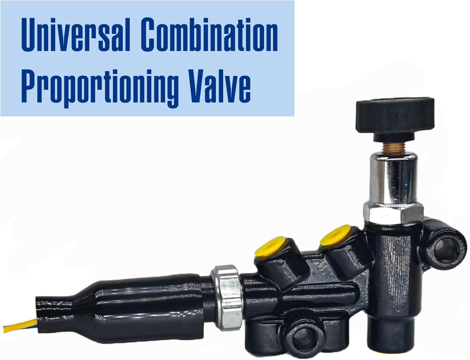 Universal Combination Proportioning Valve and Mounting Bracket Lines Kit with Adjustable Knob Fit for Wilwood Style Universal Brake Proportioning Valve 260-13190 260-11179