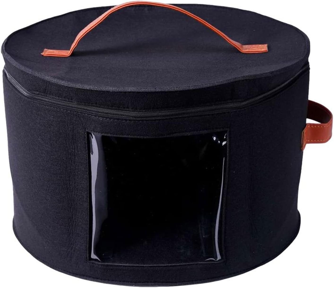 Storage Boxes Hat Box Organizer Round Travel Hat Boxes Foldable Hat Stoage Bwith Dustproof Lid Large Hat Storage Box Travel Hat Boxes for/Black