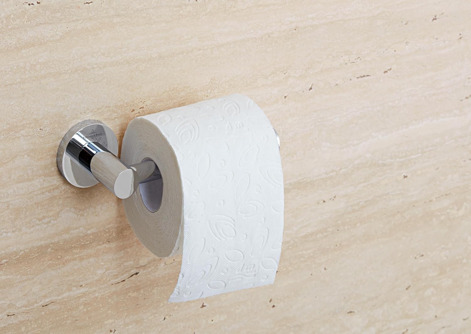 Juego de Accesorios de baño Elements-Tender de Villeroy & Boch (Paquete 3 en 1), Juego de Accesorios de baño Compuesto por toallero, portarrollos sin Tapa y escobillero, Cromo