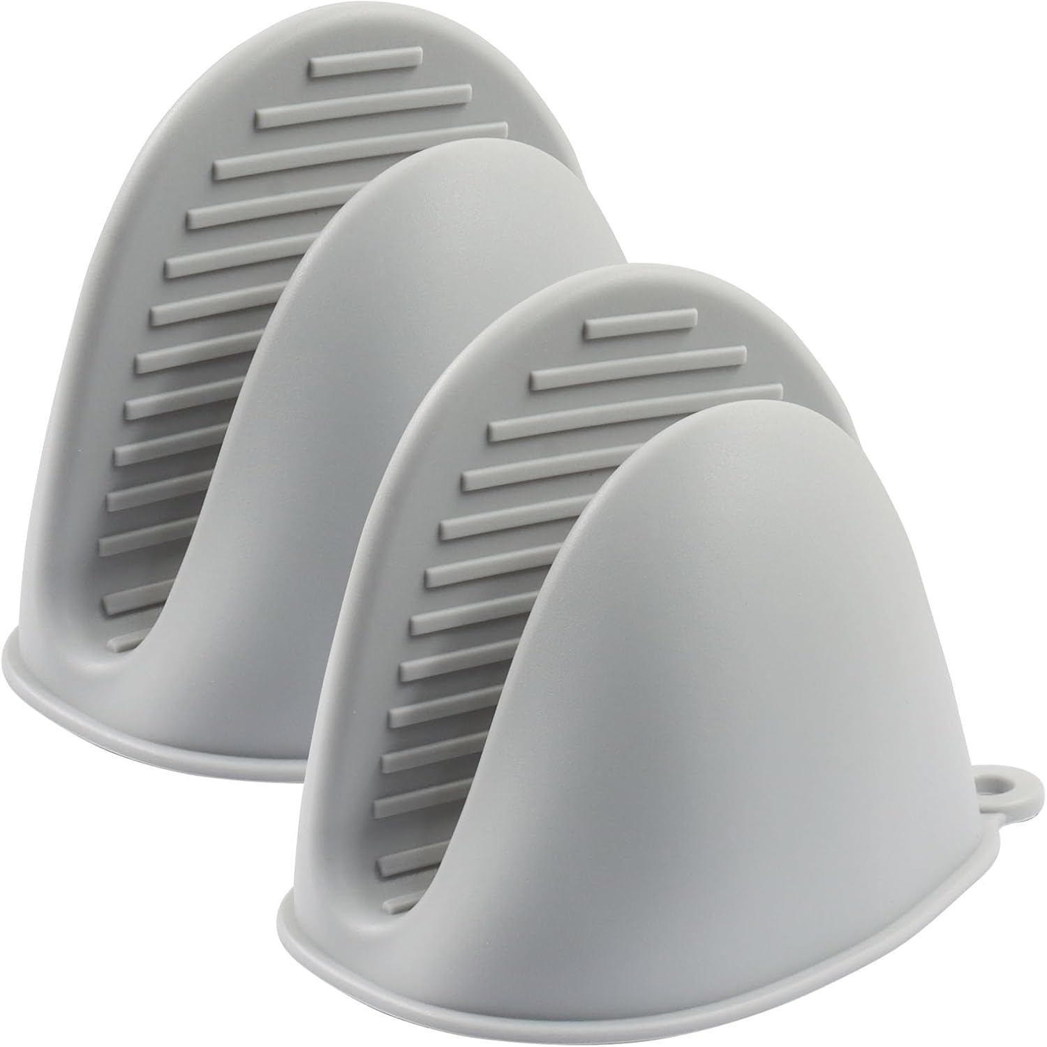 Bonsicoky Silicone Oven Mitts Set, 1 Pair, Grey