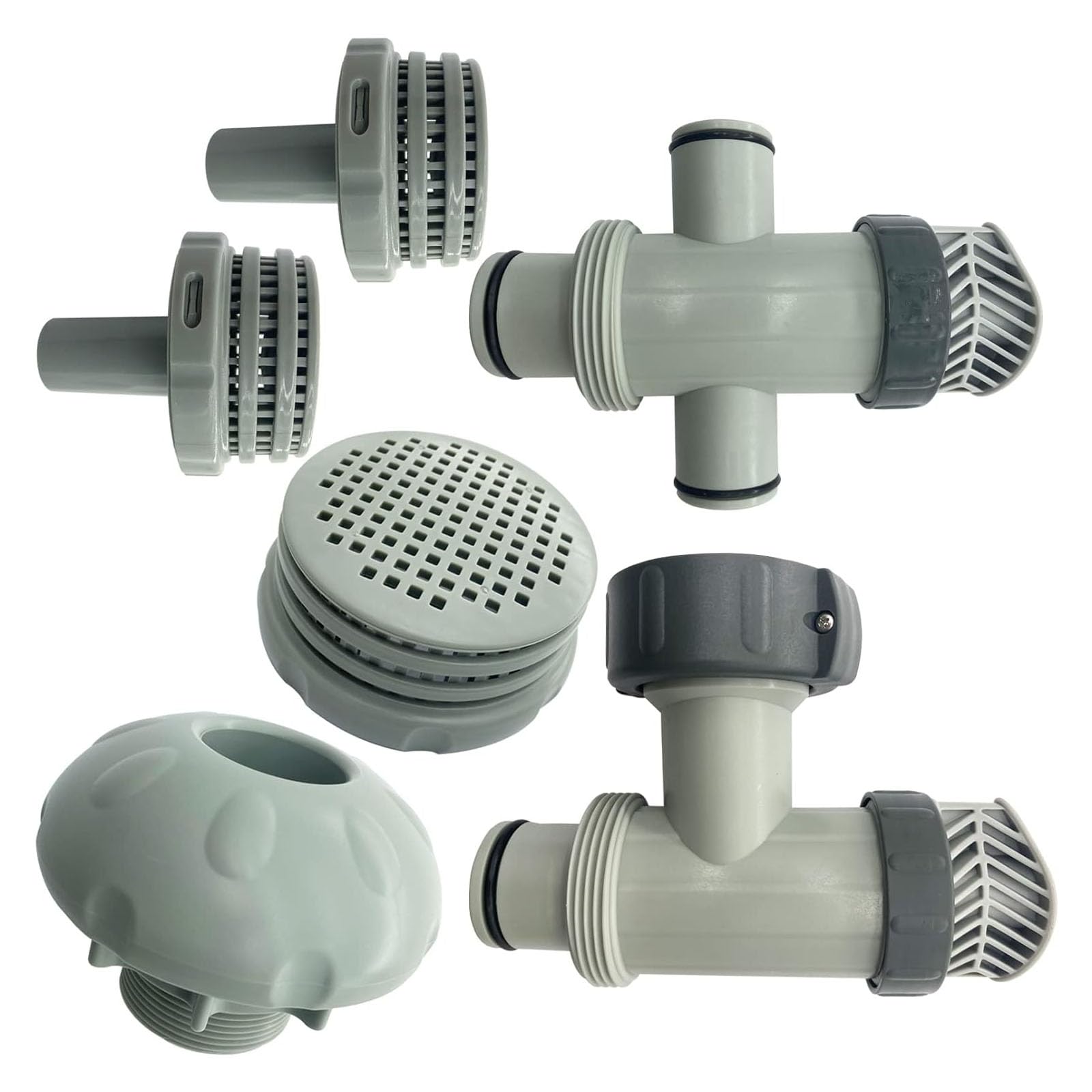 TFAOYS Hose Valves Set Water Outlet Filter for Ground Pool Pumps Included Strong Construction Leak Pool Maintenance Part