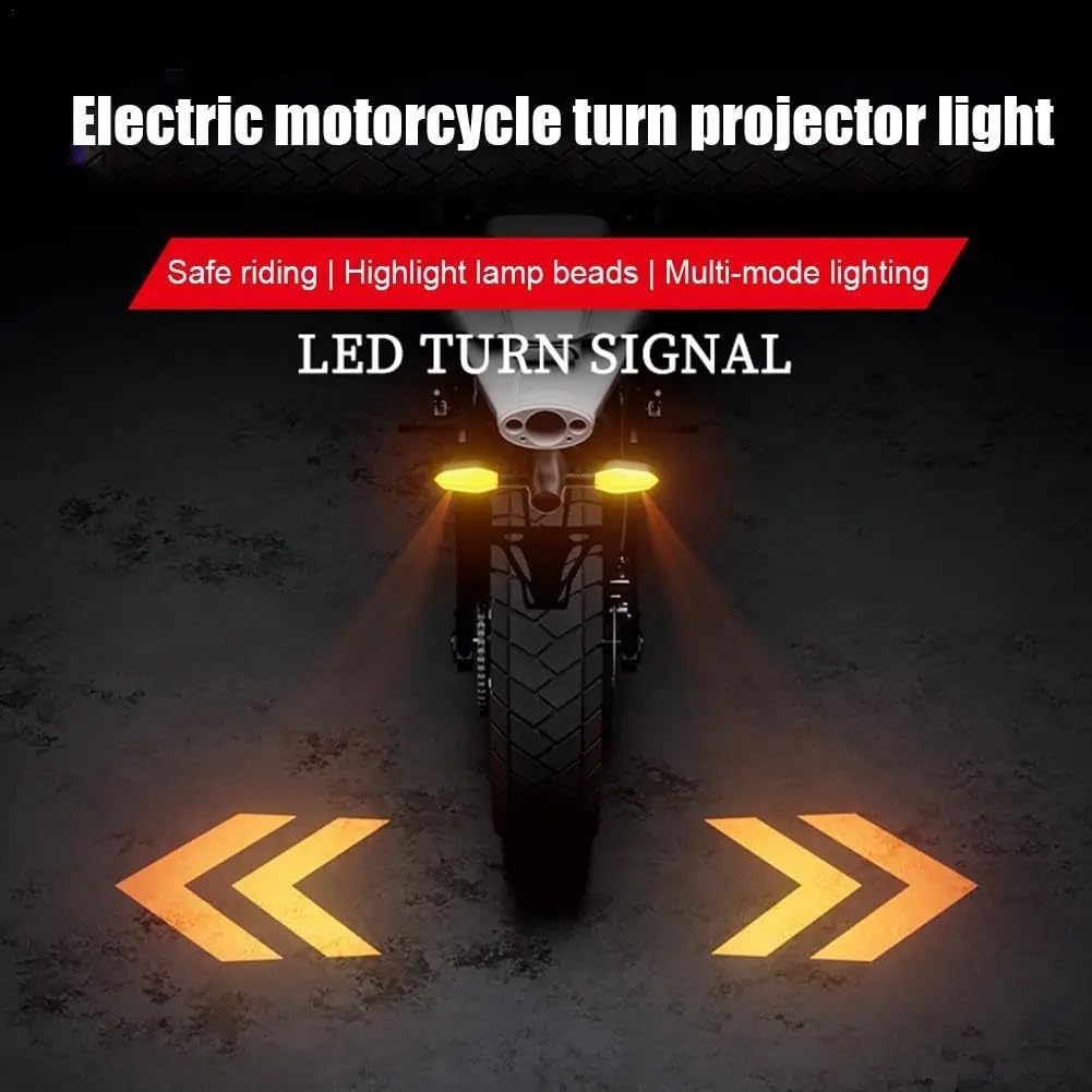 Moto Faros Freno Trasero​ 2 luces LED de intermitente universales para