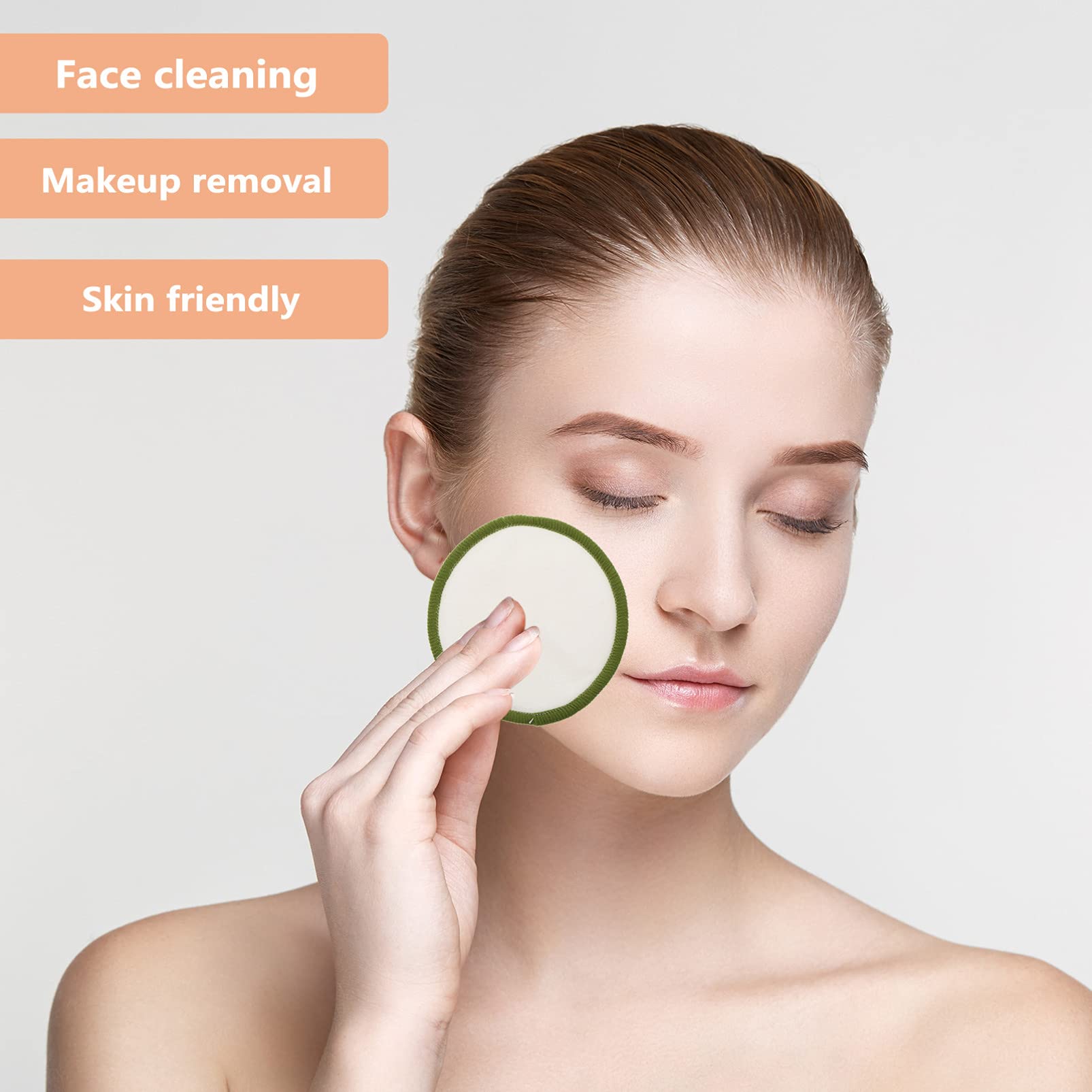FRCOLOR 2sätze Wiederverwendbare Makeup Entferner Pads Teiliges Mit Abschminkpads Für Zuhause Und Sanfte Und Peeling Und Praktisch