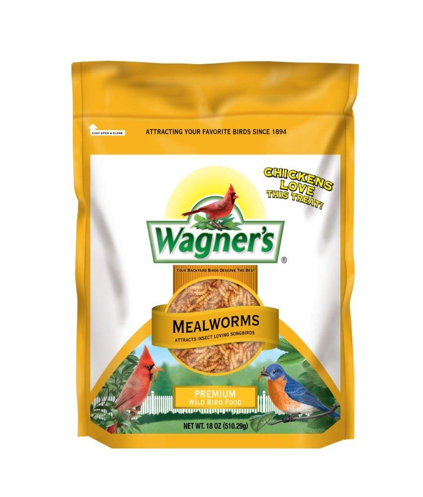 Wagner's 58005 Mealworms Wild Bird Food, 18-Ounce Bag