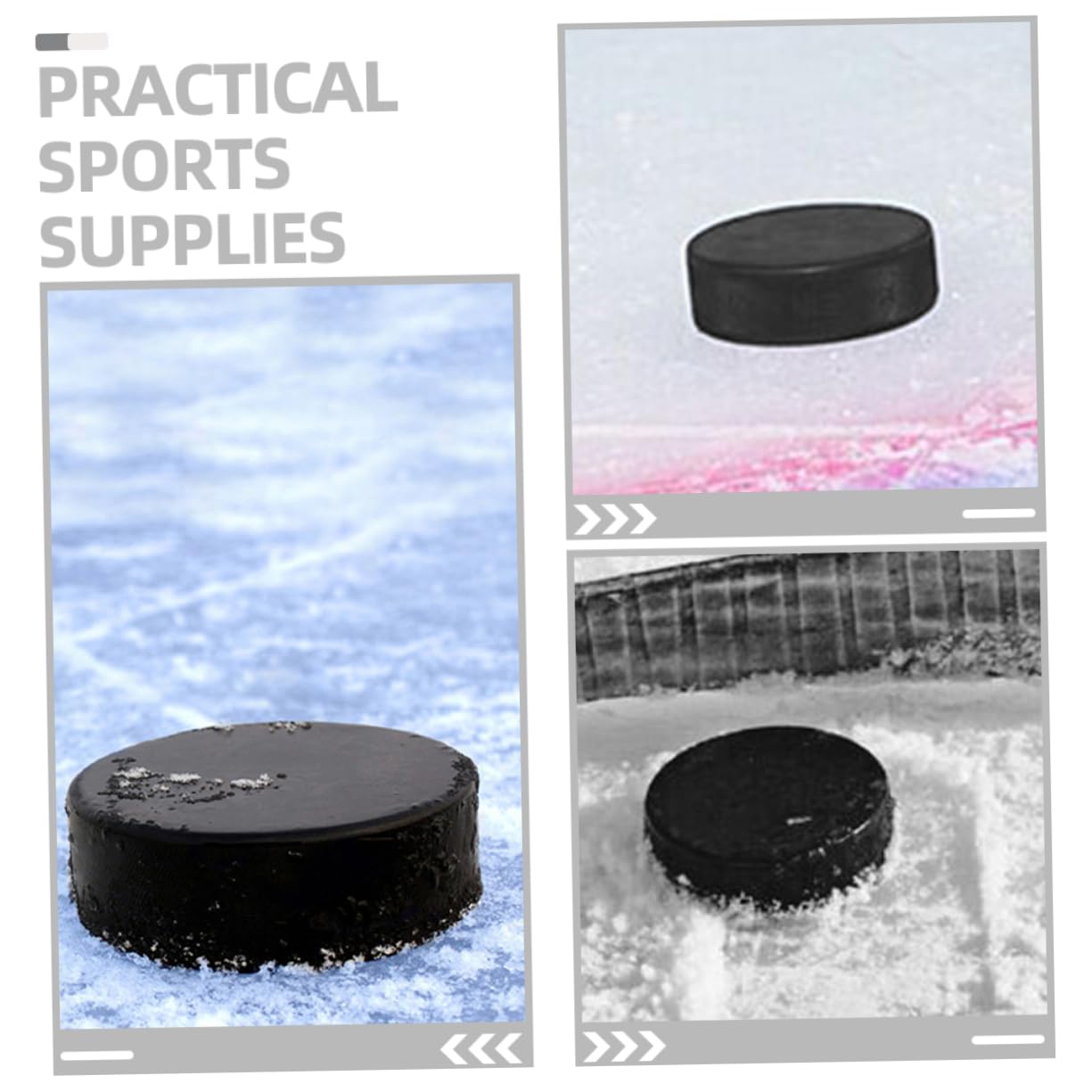 TOYANDONA Disco De Hockey De Espuma Deportiva Disco El Hockey Entrenamiento De Hockey Bolas De De Hockey Puck De Hockey De Espuma PU Disco para Practicar Black