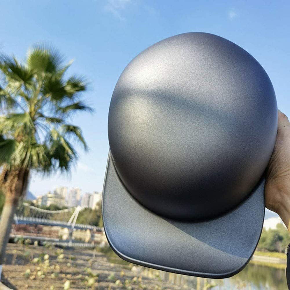 Professionale retrò Portatile Mezzi Caschi Jet Caschi Cromwell, Unisex Motociclo Casco Half-Face Helmet Aperto Casco Conchiglia, per Motorino Scooter Bici Casco Tedesco Classico, DOT e ECE Omologato