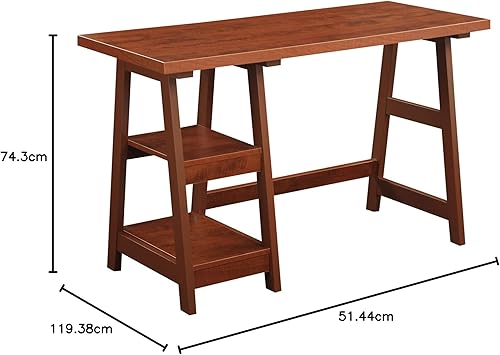 Miniatura 23 de Escritorio de caballete Convenience Concepts Designs2Go, Madera manufacturada, Espresso Espresso,Negro