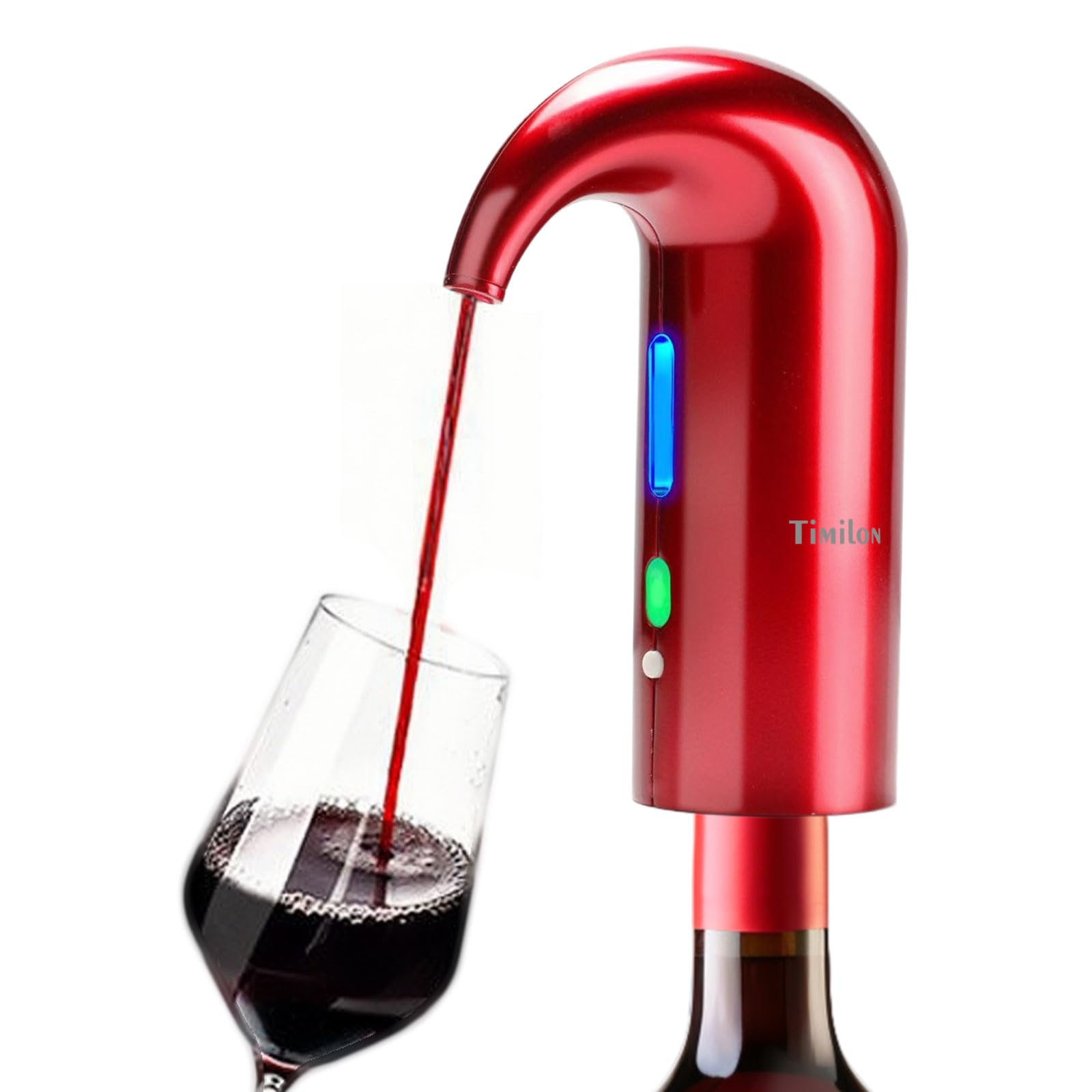Aireador de vino portátil para eliminar sedimentos y servir copas sin goteos molestos