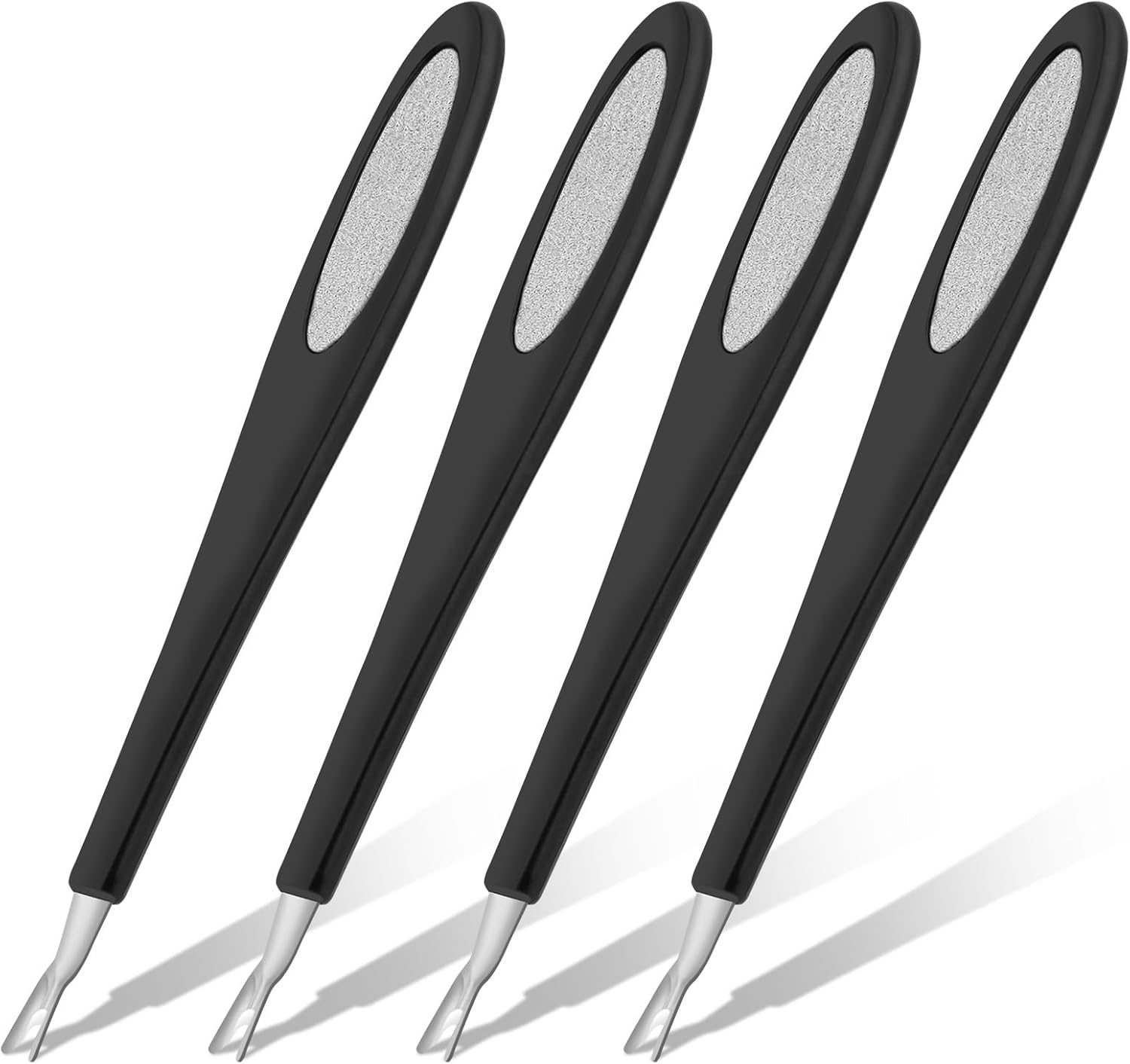 4 x fourchettes à cuticules, fourchettes à cuticules, poussoir coupe-cuticules, fourchette de Nail Art, outil de soin des ongles pour nettoyer les ongles et les ongles des pieds