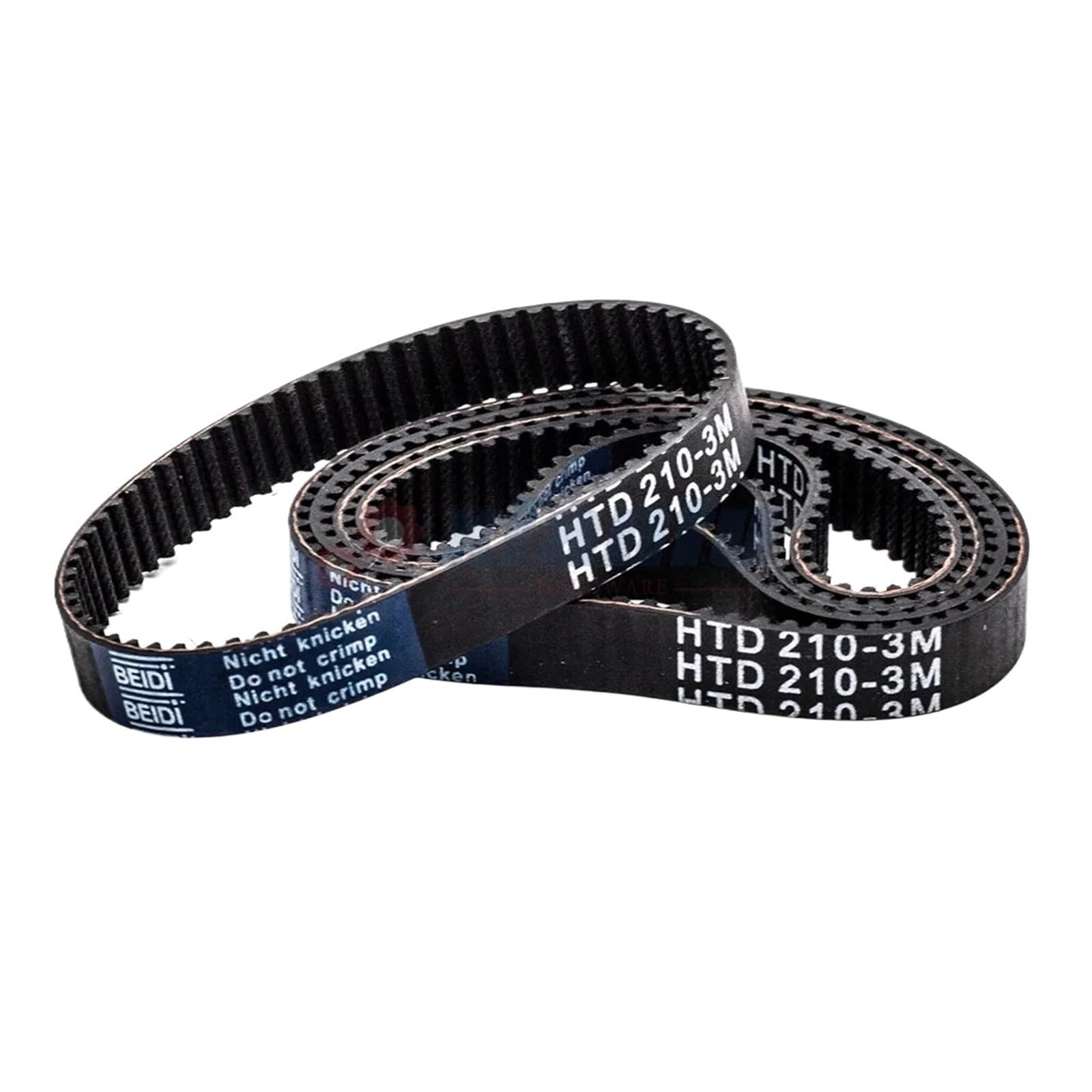 Courroie HTD 3M 195mm anti-glissement synchrone 10mm en caoutchouc renforcé pour robotique