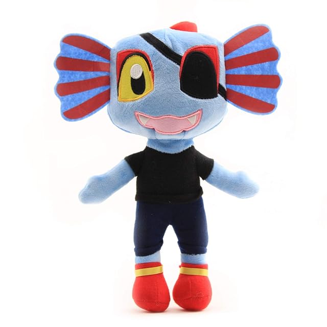 uiuoutoy Undertale Undyne - Juguete de peluche suave con diseño de peces Undyne, regalo para niños