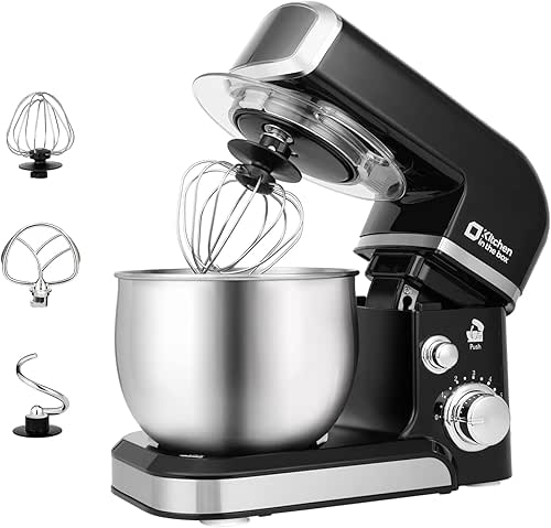 Kitchen in the box Stand Mixer,3.2Qt Small Electric Food Mixer,6