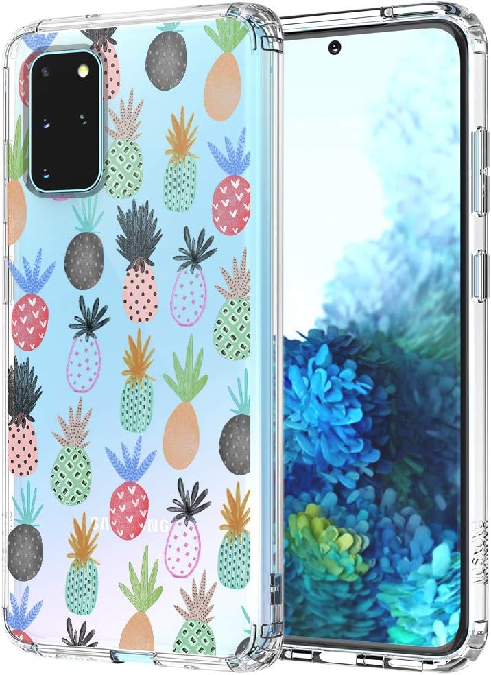 MOSNOVO Designed for Galaxy S20 Plus Case, [6.6 FT Military Grade Drop Protection] Clear Shockproof Phone Cover for Samsung Galaxy S20 Plus - Little Pineapples
